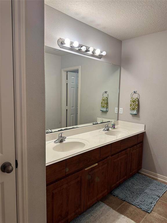 Double vanity and storage for upstairs bathroom