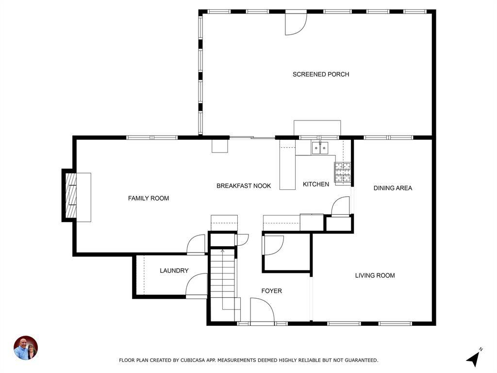 Downstairs floorplan.