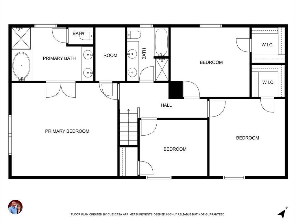 Upstairs floorplan.