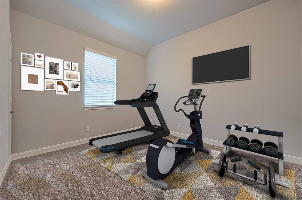 Bedroom ! that can be transformed into a personal fitness area, a cozy reading nook, or a peaceful retreat to unwind. ^This room has been virtually staged.