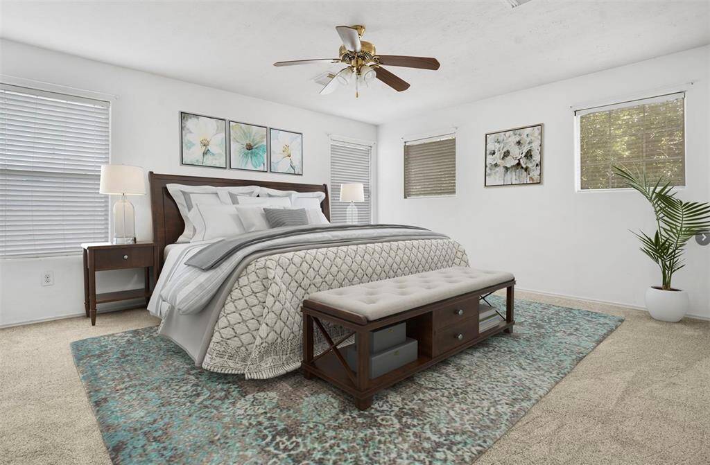Large Primary Bedroom New Carpet
