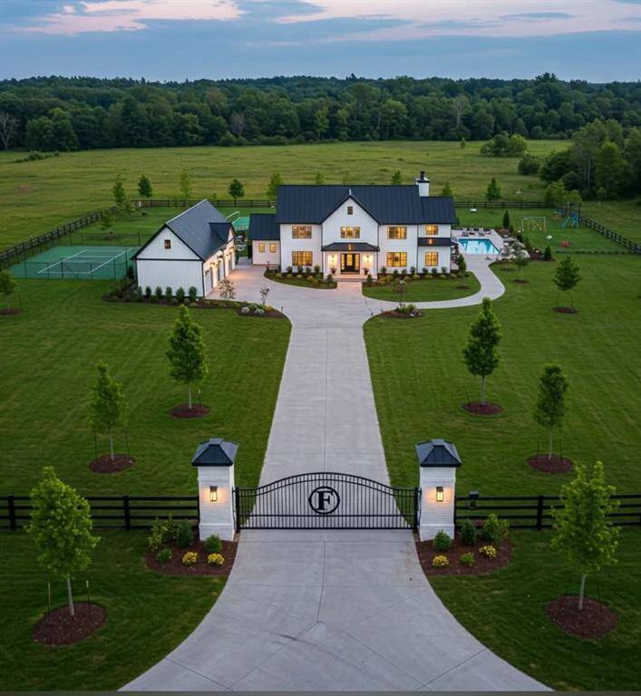 Rendering of what a home could look like on this expansive lot.