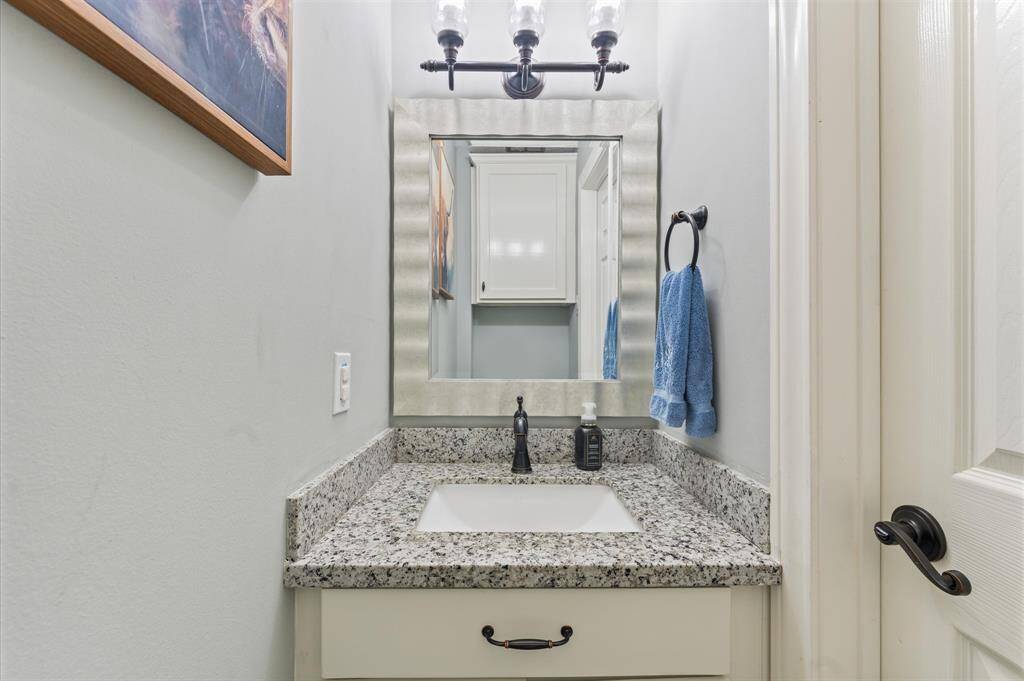 Half bathroom downstairs