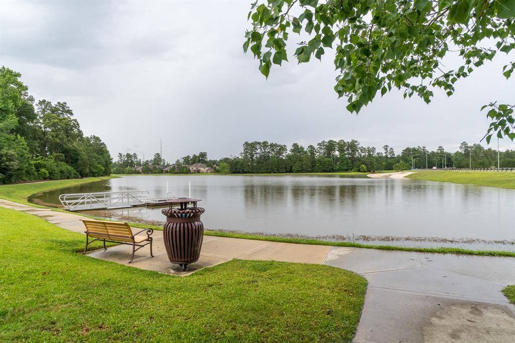 Tucked away off of 249 just north of Tomball with trees and a large lake.