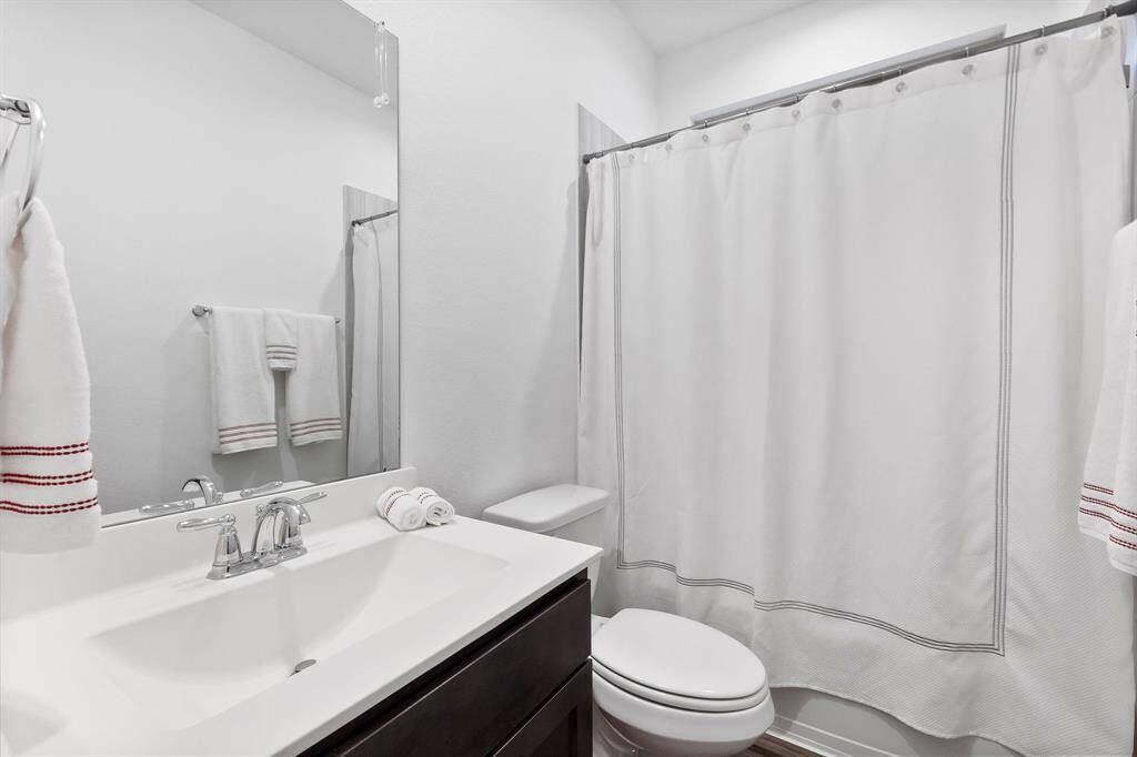 2nd Full Bathroom in the home.  Not pictured is the half bathroom