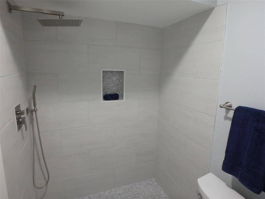 The new walk in shower.
