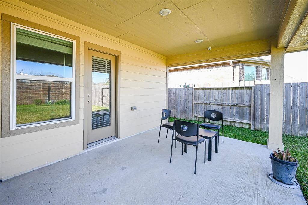 Covered back patio