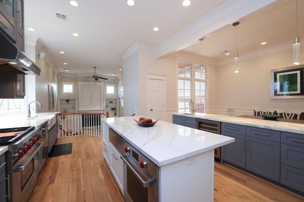 Looking towards the back we see the private family room!