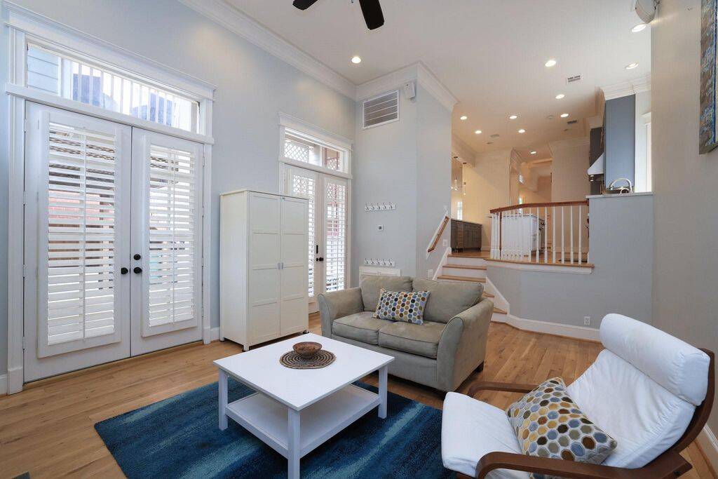 The entire home has real hardwood floors, crown moulding, high ceilings, and every high end finish for the discerning buyer!
