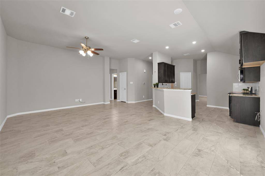 View of breakfast room open to living room