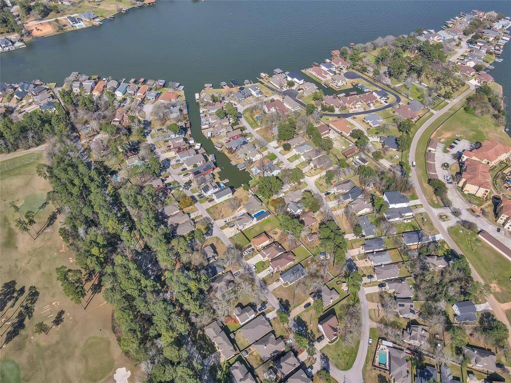 The Clear Water Cove Neighborhood is located across FM1097 from the Bentwater Community