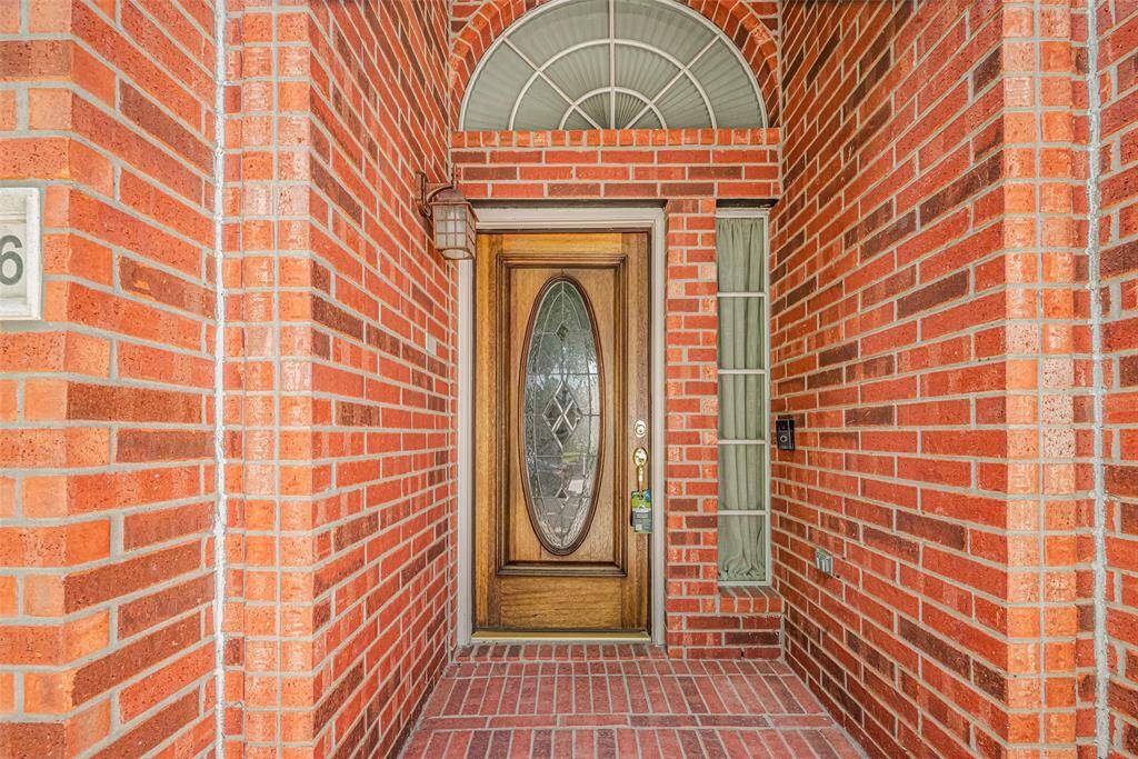 Lovely entryway greets your guests.