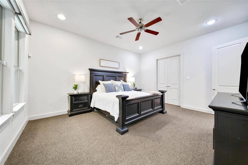 Primary bedroom is located on the first floor.