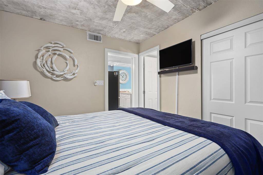 Bedrooms are separated giving everyone a little more privacy.