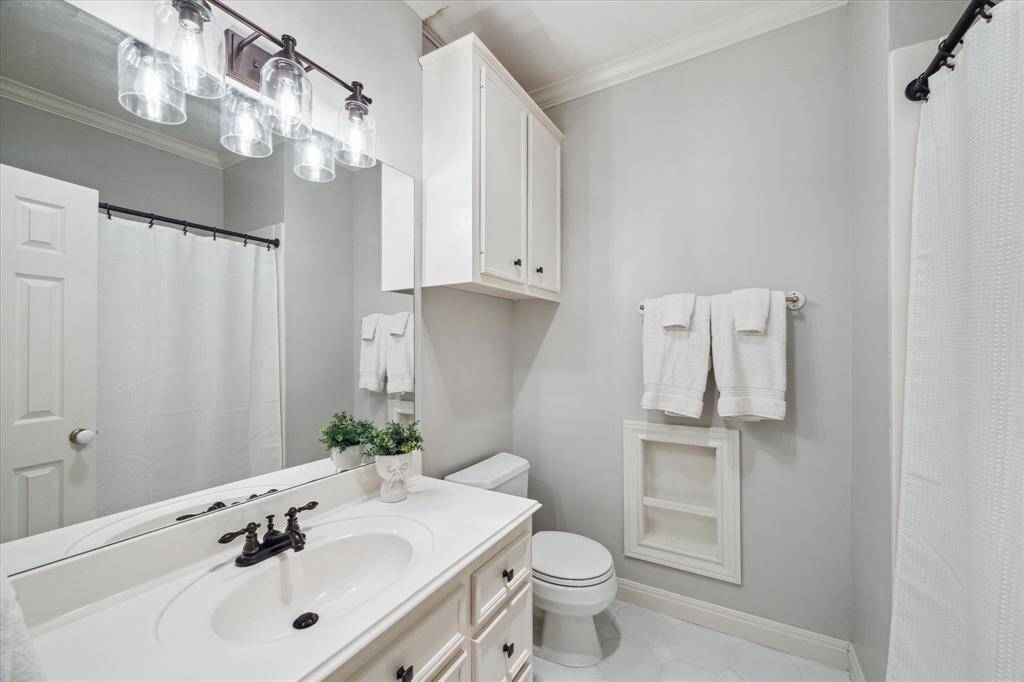 4th bedroom ensuite, freshly painted and updated fixtures.