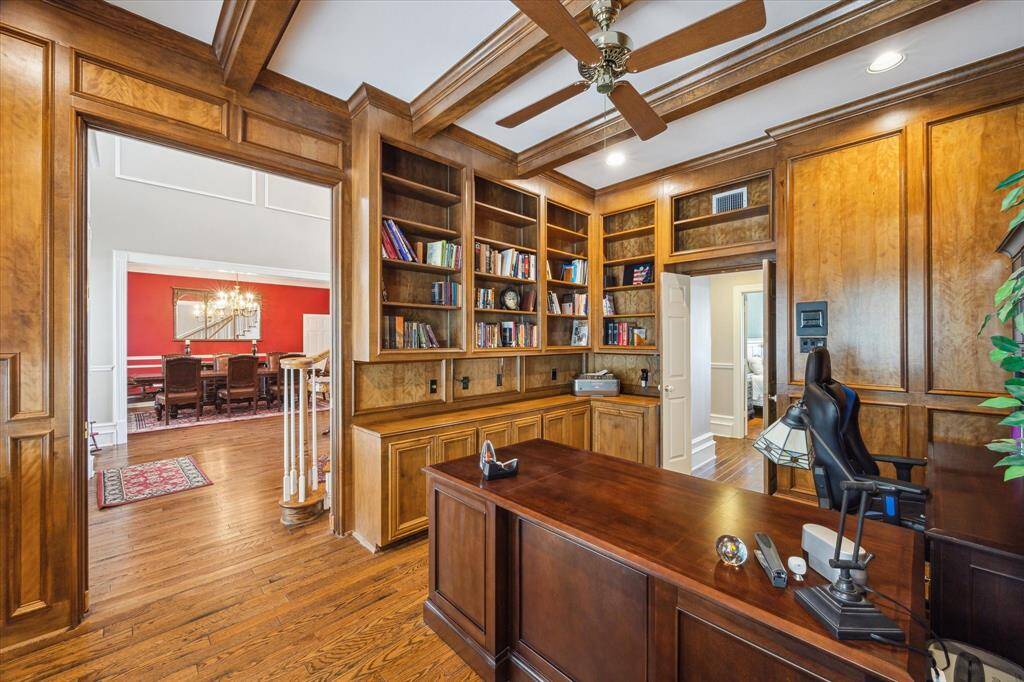 Work at home? No problem!  This office is fit for an executive.