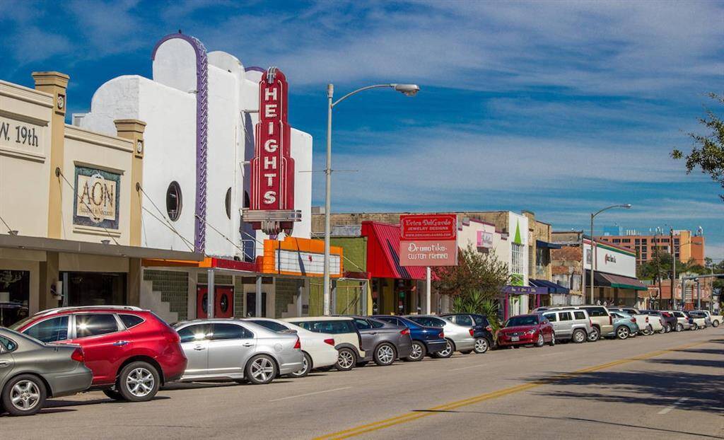 Less than a mile north are the shops on 19th Street where you will find the Heights Movie Theater as well as numerous boutiques and