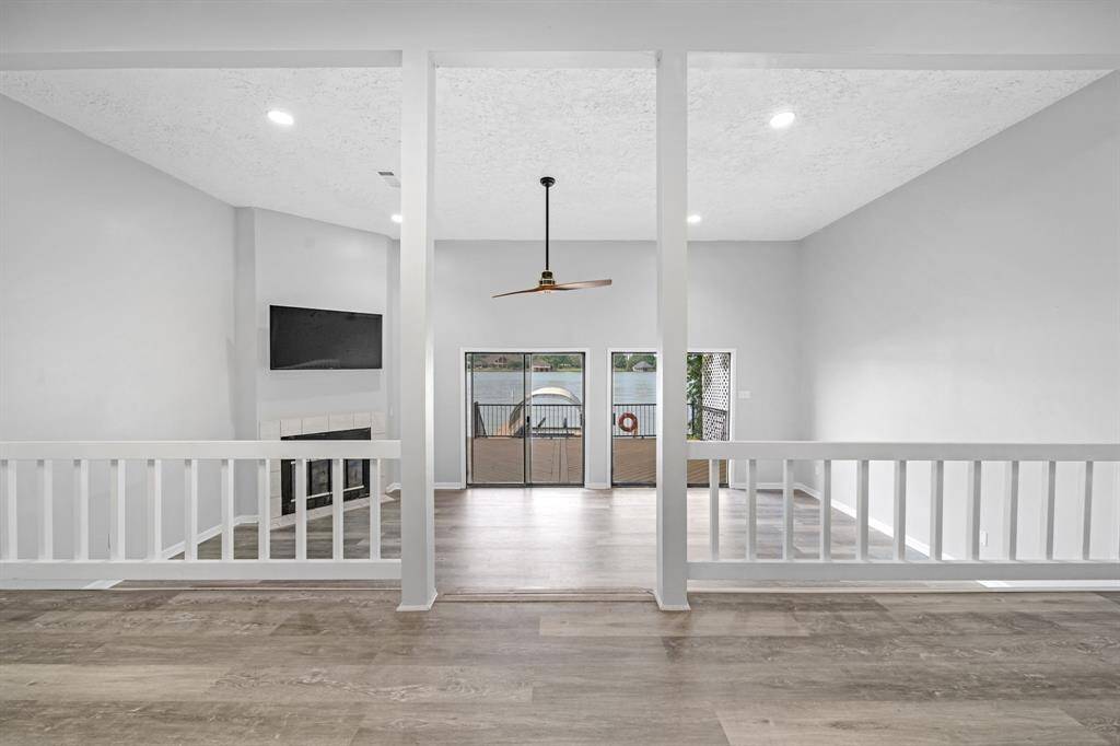 Enjoy the lake view from any where on the first floor.
