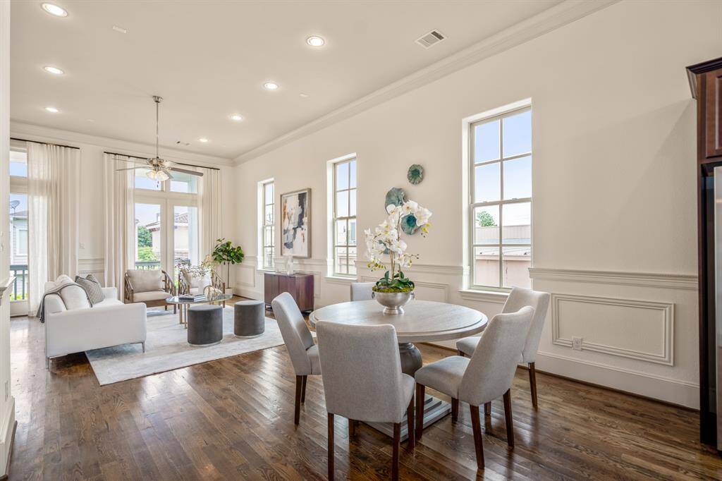 The spacious living room offers the perfect spot to unwind with family and friends.