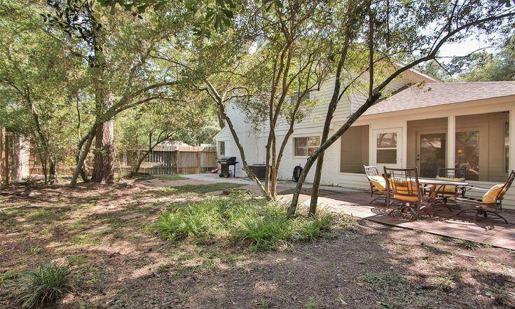 Backyard with Trees & Seating AreaShaded backyard with mature trees and plenty of space to entertain.