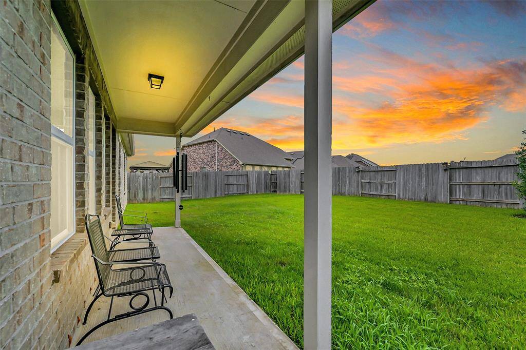Covered patio.