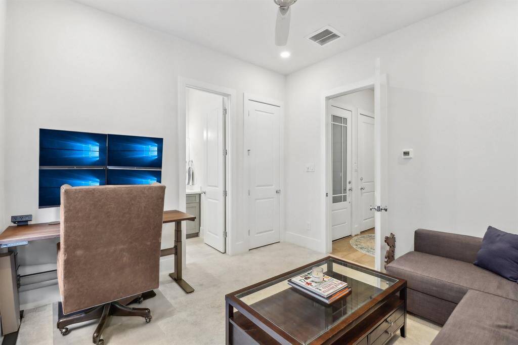 First floor bedroom suite, includes large closet and full bath