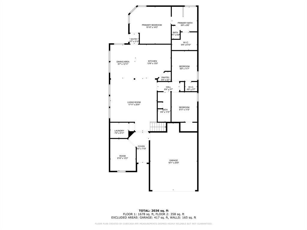First floor plan.