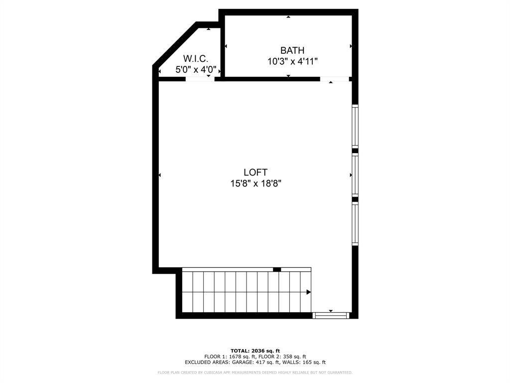 Second floor plan.