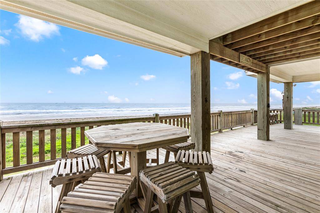 Gorgeous Gulf views from his partially shaded deck