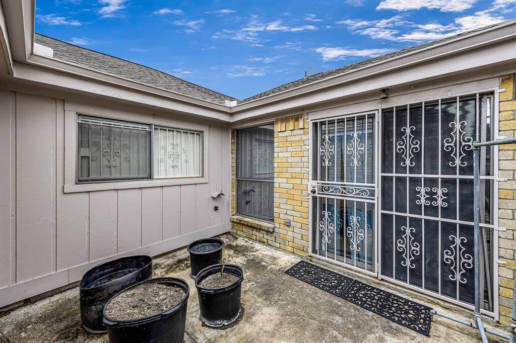 Back patio area