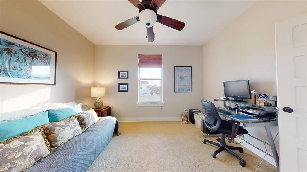 Third bedroom currently being used as guest accommodations/office