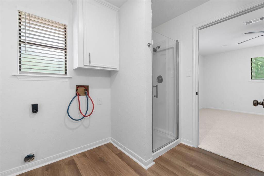 W/D hookups located near the bedroom making doing laundry a breeze.