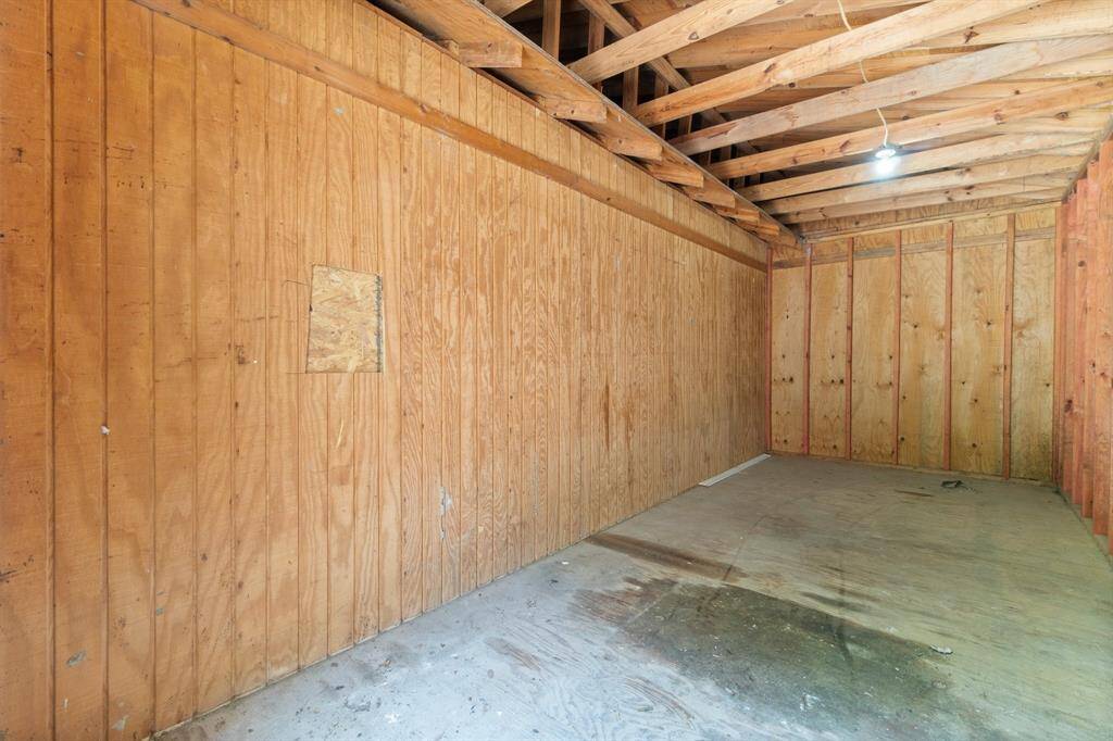 A perfect spot to hide away your yard equipment or start a new project!