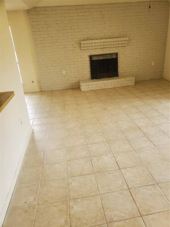 Just painted brick around fireplace and mantle 2022