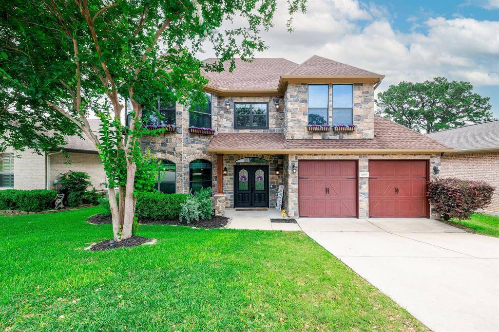 Beautiful front elevation and professional landscaping.