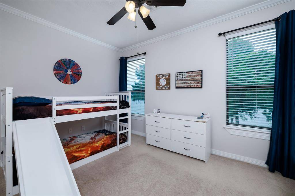 Another angle of third upstairs bedroom.