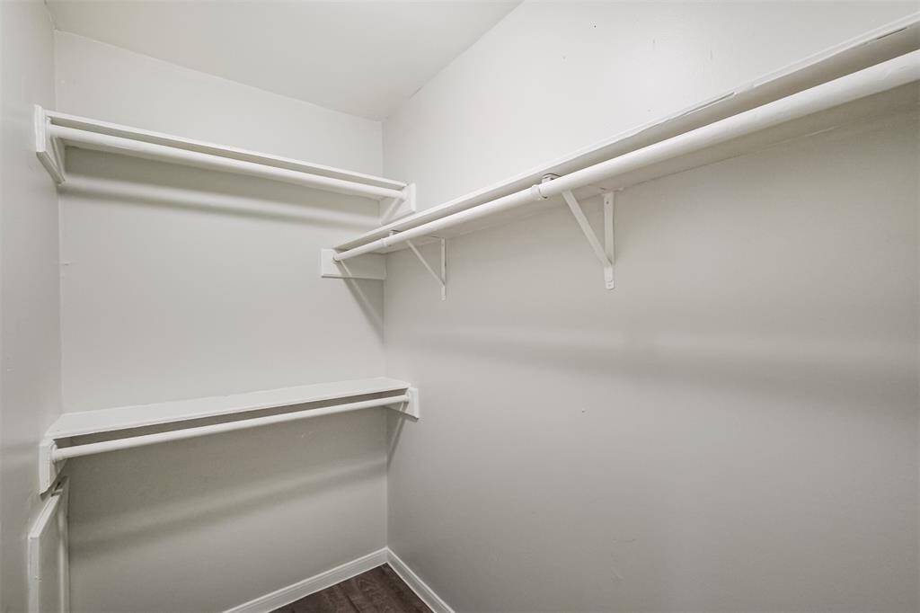 A little glance inside the second walk-in closet in the master bath.