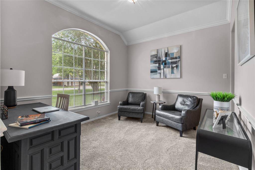 Study located at the front of the home could be used as a formal dining room.