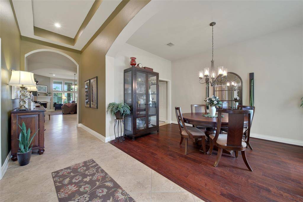 The welcoming foyer invites you to enter the home and explore.