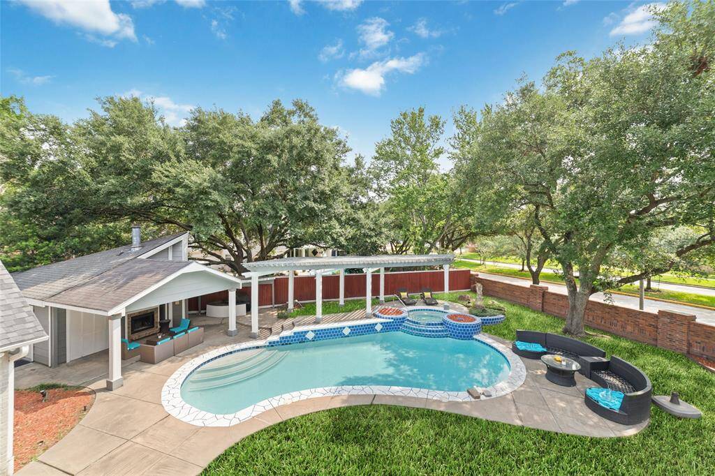 A great entertaining area or a private oasis to relax.