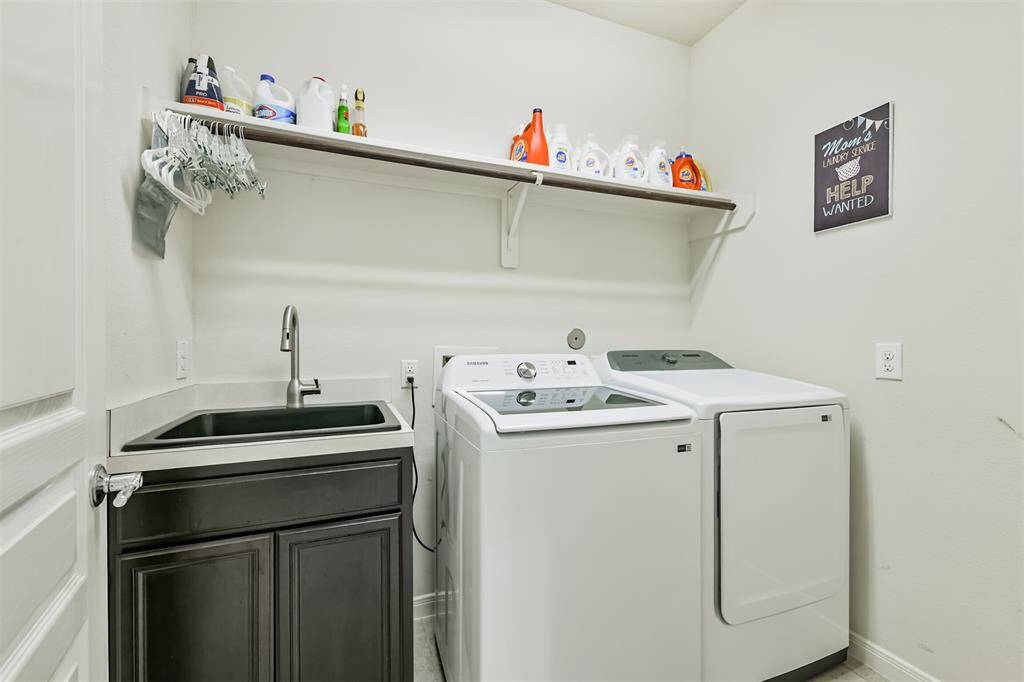 The home also offers an in-home utility room- found just across the hall from the office.