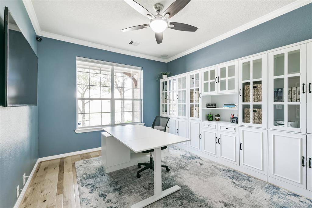 Stepping inside we are immediately awed by the wall-to-wall cabinetry.
