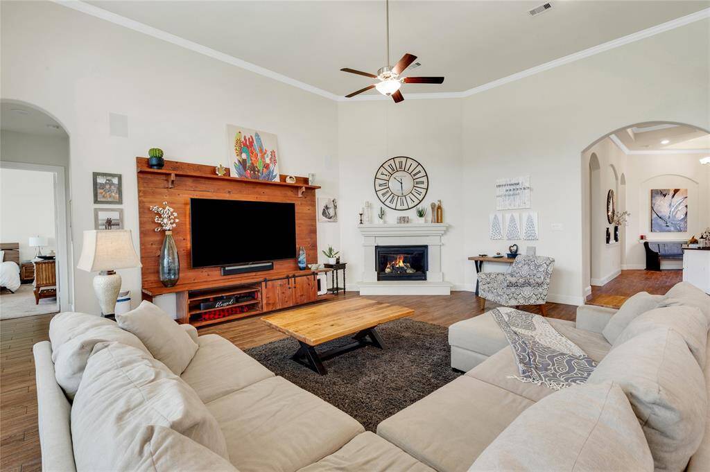 Another view of the tremendous central living space that is cozy and comfortable.