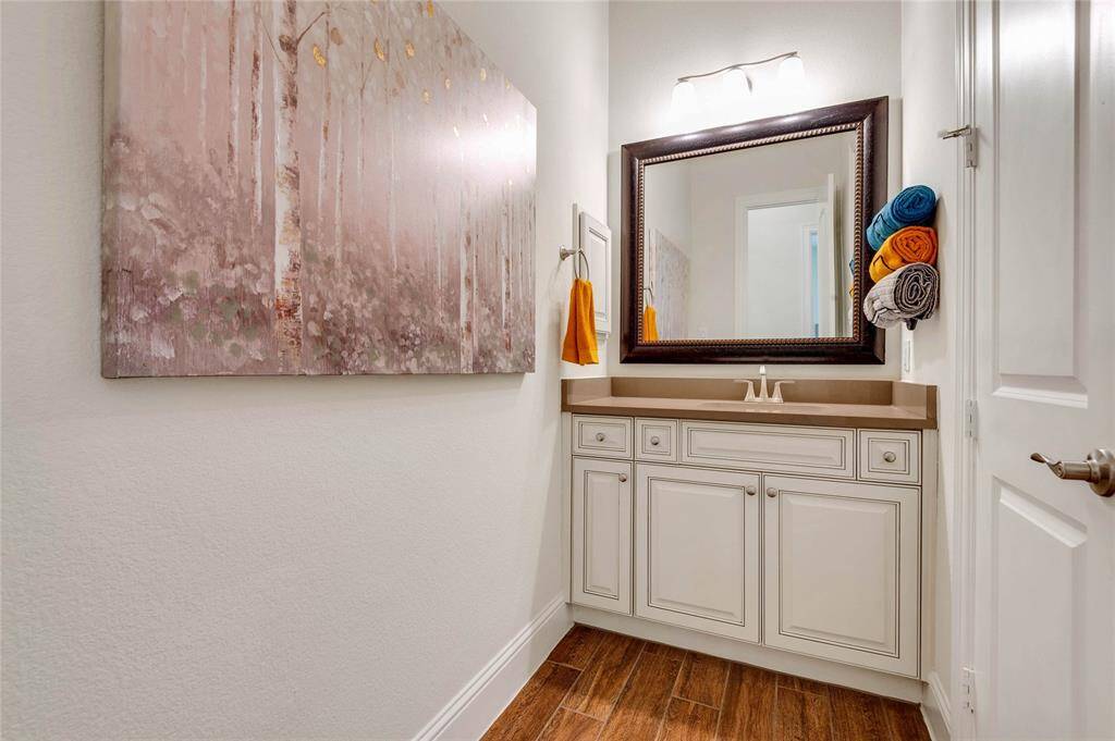 One of the vanities in the jack n Jill bath.