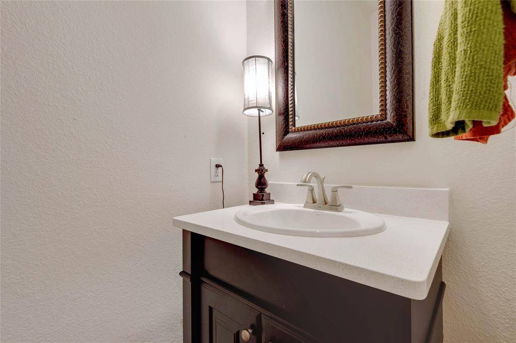 This home also has a guest half bath.