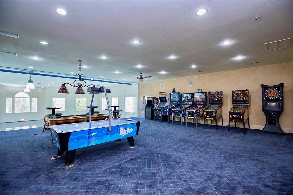 THE GAME ROOM IS THE PERFECT PLACE TO CHILL AFTER A GAME OF BASKETBALL!