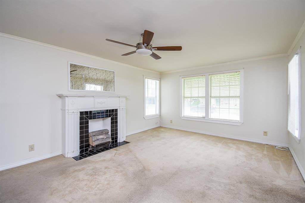 Faux Fireplace in Family Room