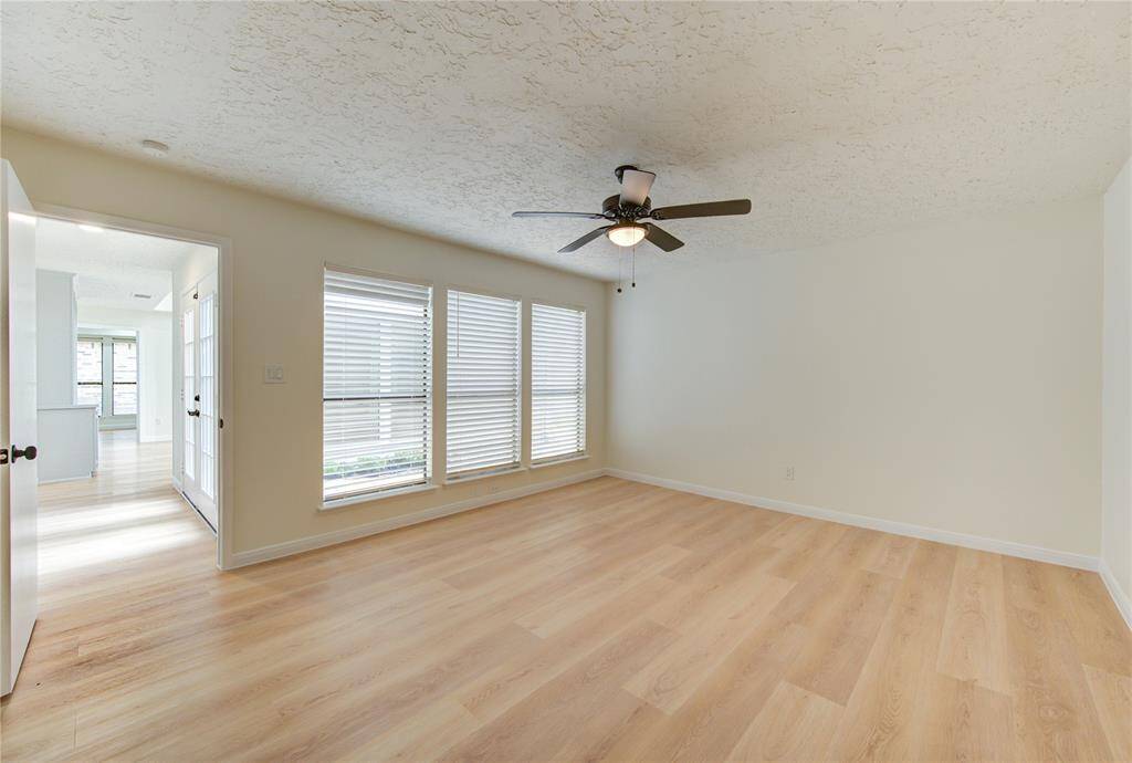 Primary bedroom with ample natural light!