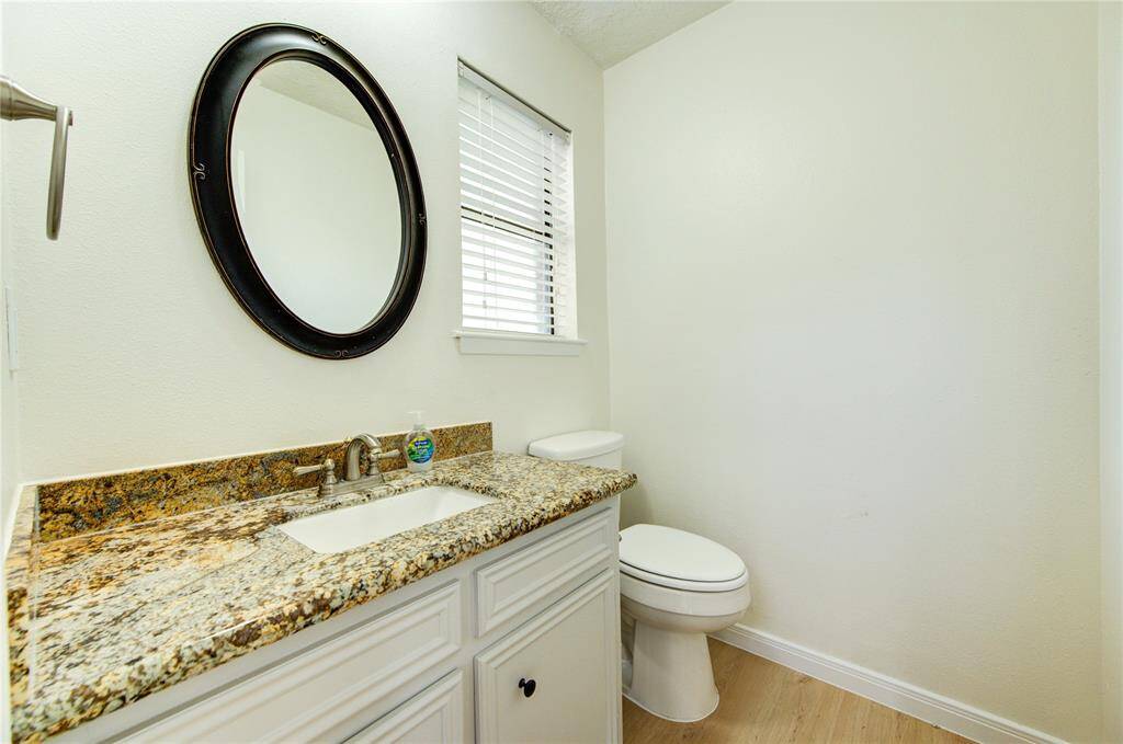 Half Bath downstairs.