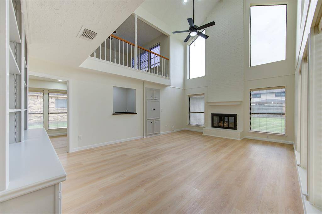 Two-story family room with ample natural light!